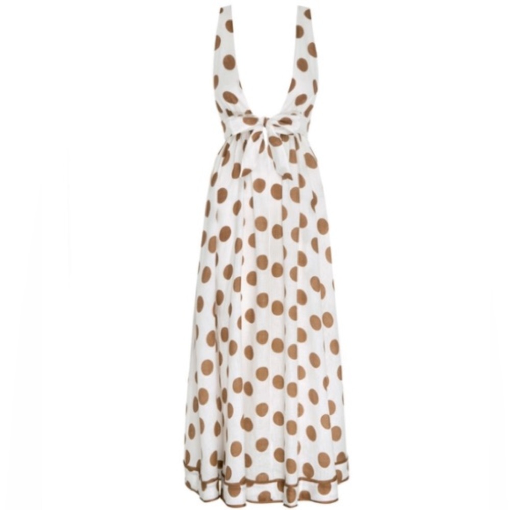 Empire Tie Front Long Dress - Zimmermann